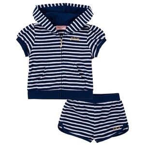 Juicy Couture Toddler 2 Pieces Hoody Shorts Set